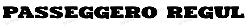 Passeggero Regular字体转换